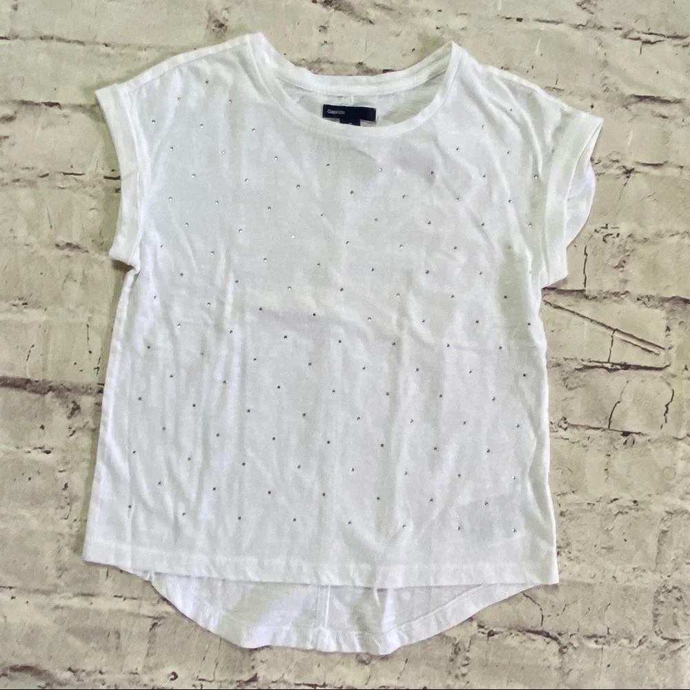 GAP Kids Rhinestone Tee-shirt NWT Size 8 Medium - Picture 2 of 4